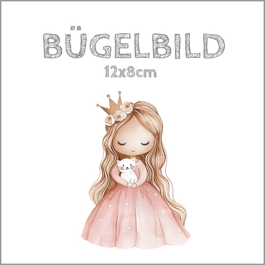 Bügelbild Prinzessin | 12x8cm