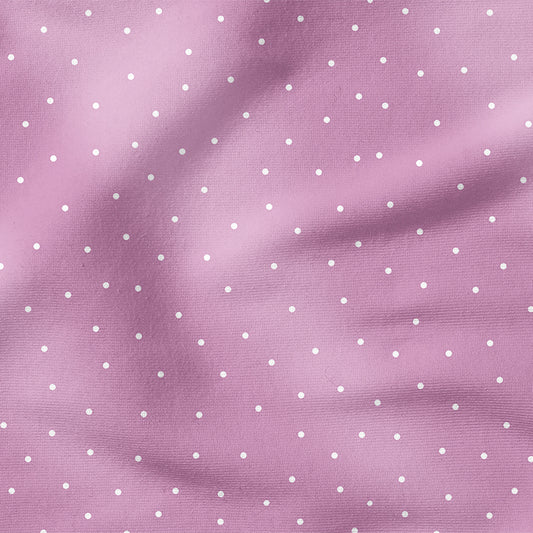 0.5m BIO French Terry Punkte lila