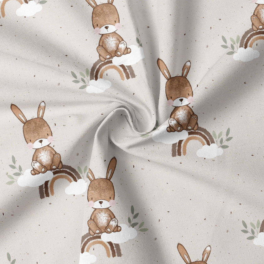 0.5m BIO French Terry Rainbow Rabbit