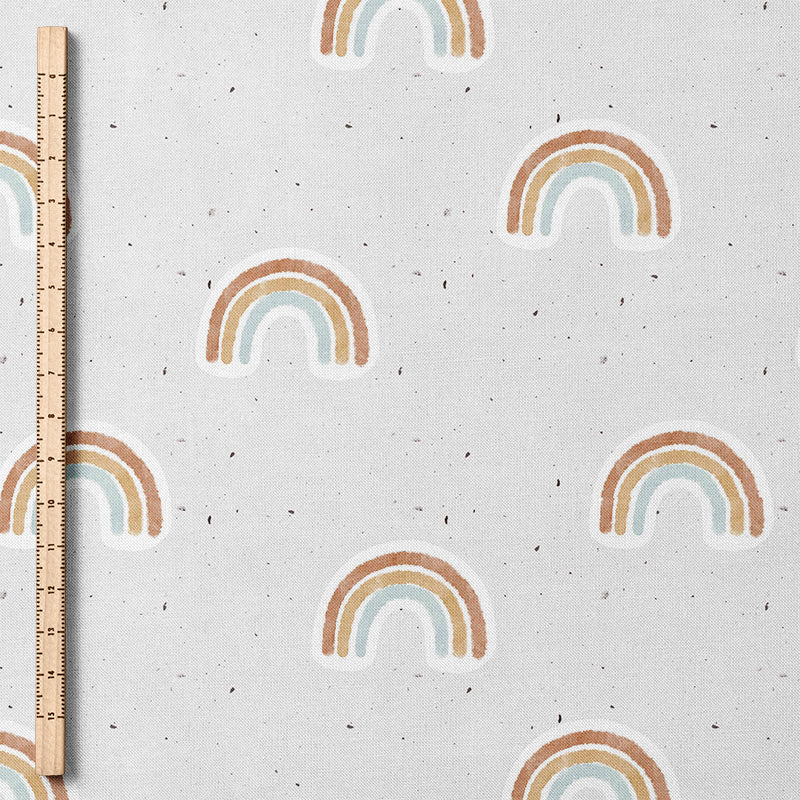 0.5m BIO French Terry Regenbogen