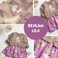 Bügelbild Rehlina lila | 13x8cm