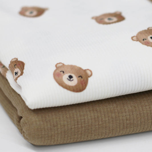 0.5m Ribjersey Bären ecru