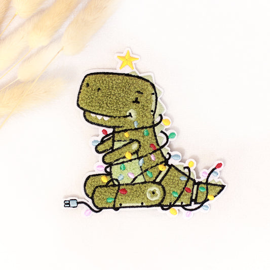 Chenille Patch: Robo-Tree-Rex | 11x11cm
