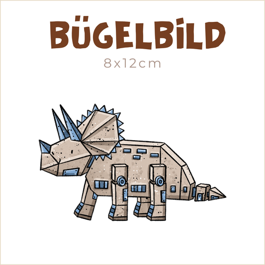 Bügelbild Robosaurier | 8x12cm