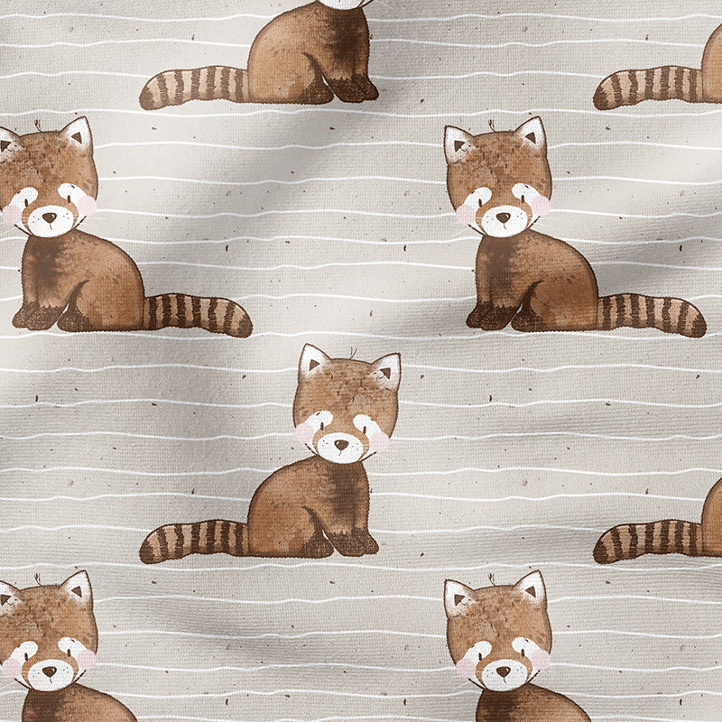 0.5m BIO French Terry Annicas Roter Panda *STOFFÜBERSICHT*