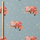 0.5m BIO French Terry Roter Panda Georgie *VORBESTELLUNG*