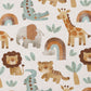 0.5m Baumwolle Safaritiere cream