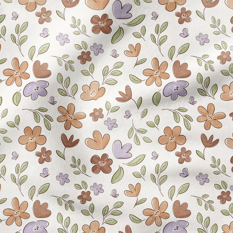 0.5m BIO French Terry Schmetterlings-Blümchen