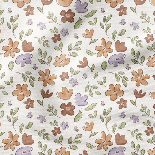 0.5m BIO French Terry Schmetterlings-Blümchen