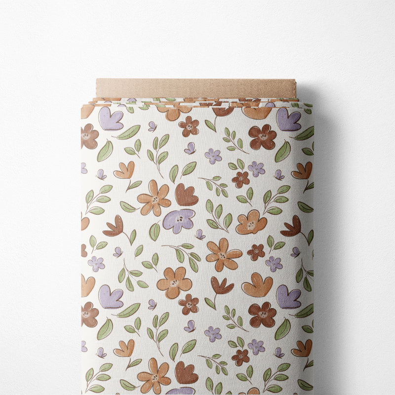 0.5m BIO French Terry Schmetterlings-Blümchen