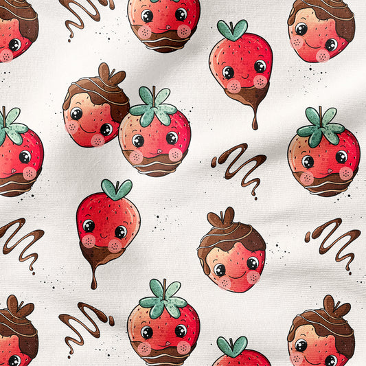 0.5m BIO French Terry Schokoerdbeere *STOFFÜBERSICHT*