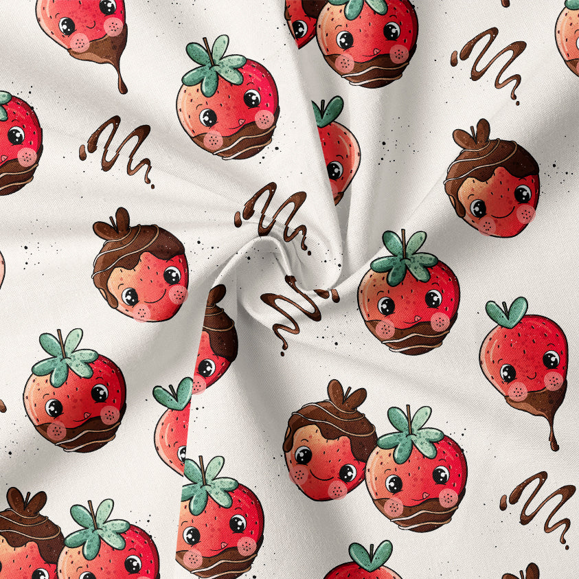 0.5m BIO French Terry Schokoerdbeere *STOFFÜBERSICHT*