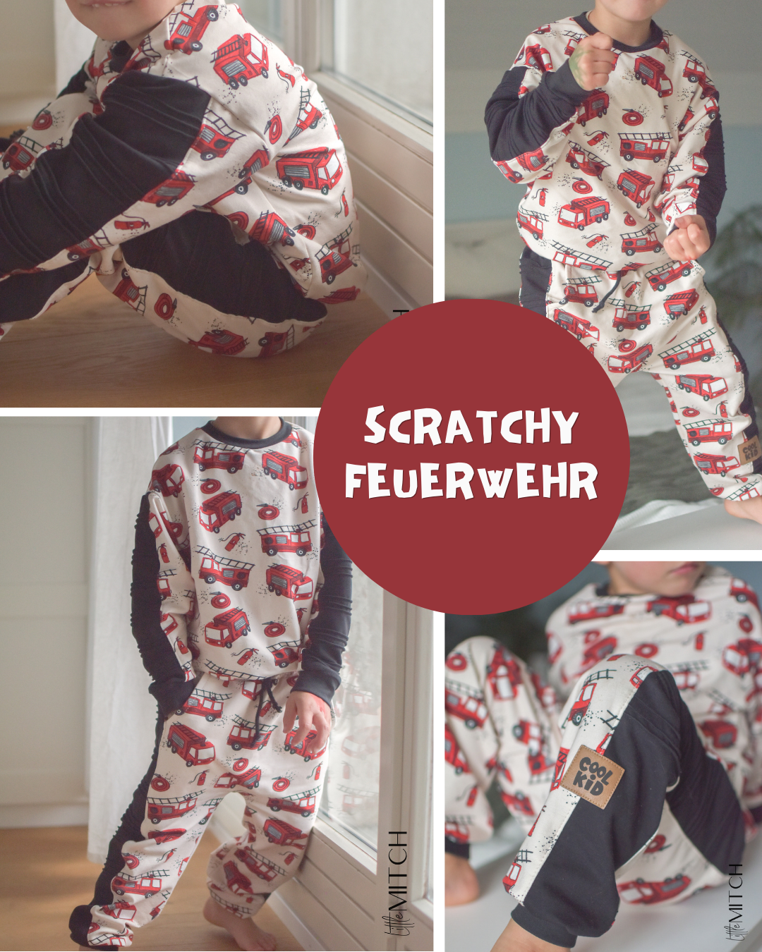 0.5m BIO French Terry Scratchy Feuerwehr *STOFFÜBERSICHT*