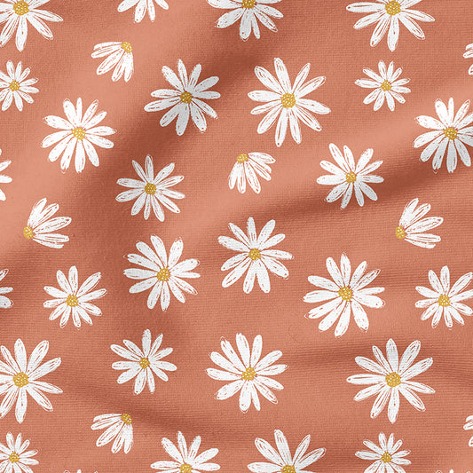 0.5m BIO French Terry Daisy rust *STOFFÜBERSICHT*