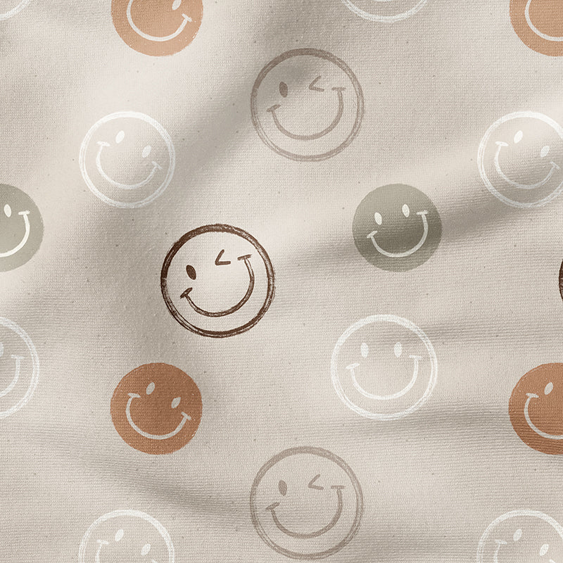 0.5m BIO French Terry Smiley Taupe *VORBESTELLUNG*