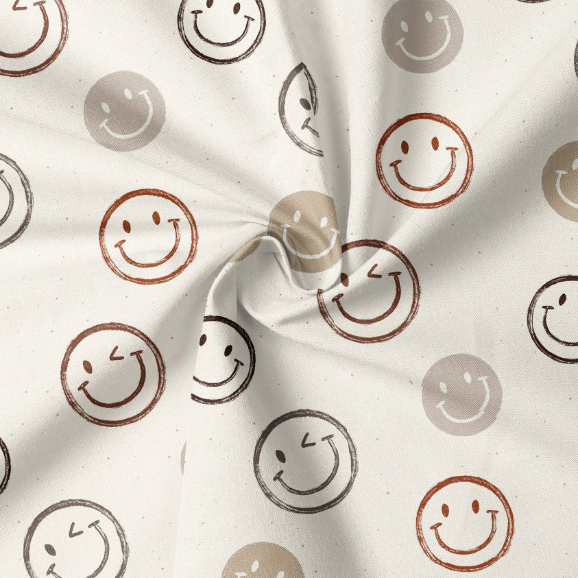 0.5m BIO French Terry Smiley Chocolates