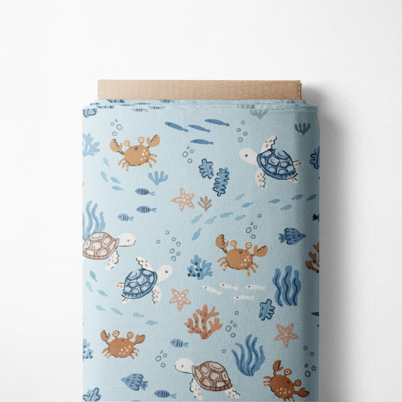 0.5m BIO French Terry Soft Ocean *STOFFÜBERSICHT*