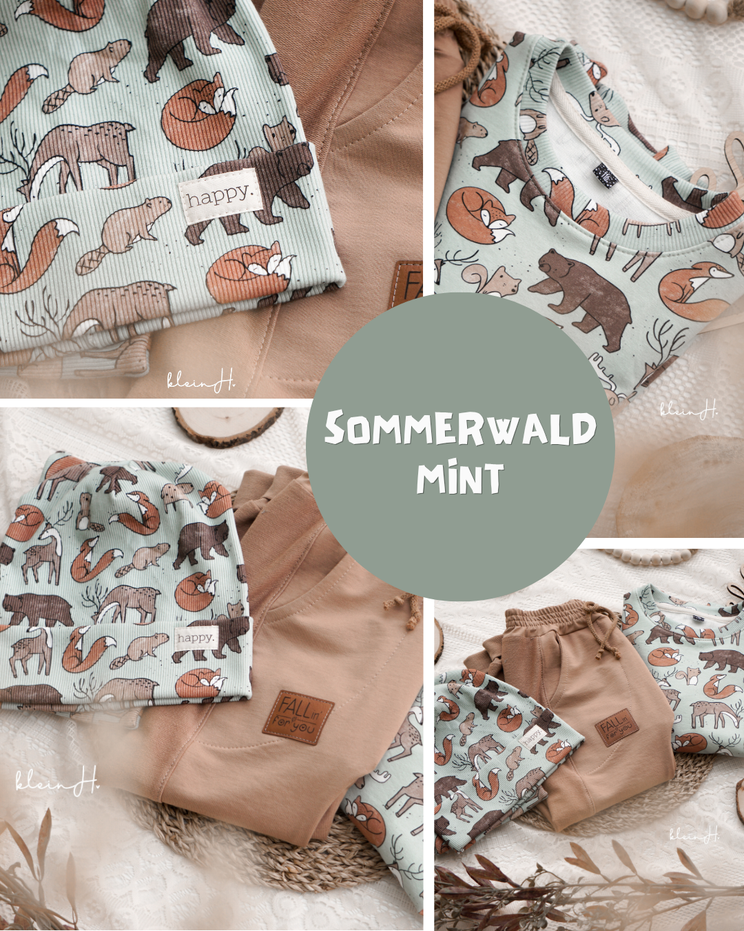 0.5m French Terry Sommerwald mint