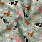 0.5m BIO French Terry Sounds on the Farm sage *VORBESTELLUNG*