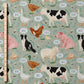 0.5m BIO French Terry Sounds on the Farm sage *VORBESTELLUNG*