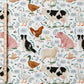 0.5m BIO French Terry Sounds on the Farm white  *VORBESTELLUNG*