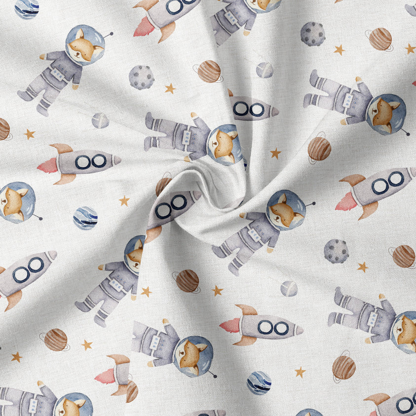 0.5m BIO French Terry Space Fox Linen *VORBESTELLUNG*