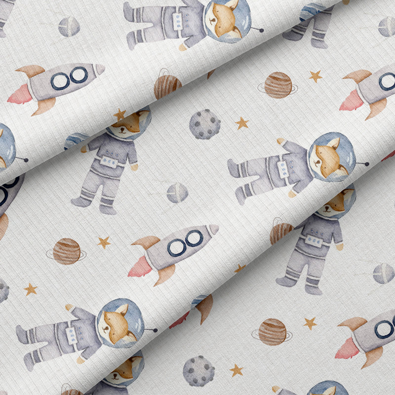 0.5m BIO French Terry Space Fox Linen *VORBESTELLUNG*