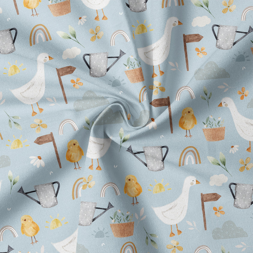0.5m BIO French Terry Spring with Goose and Chicken