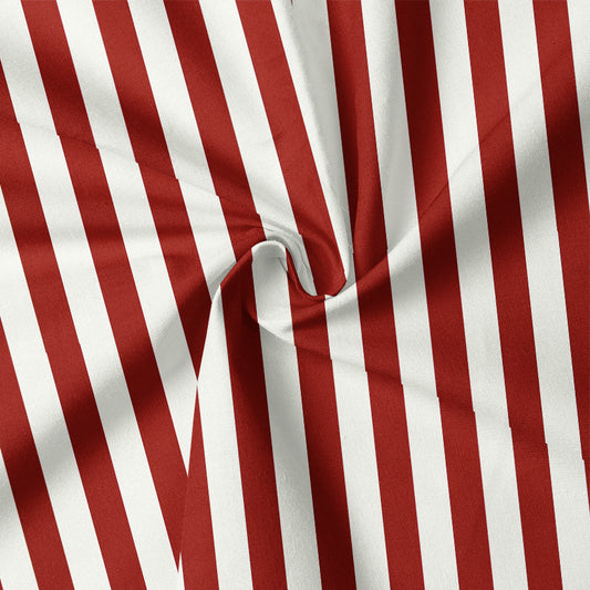 0.5m Biojersey Streifen rot