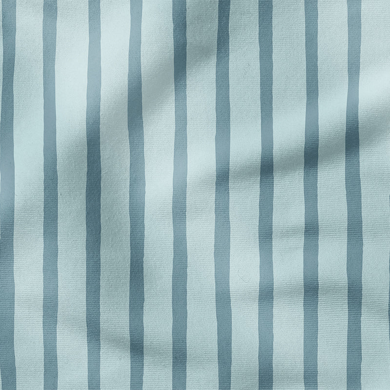 0.5m BIO French Terry Streifen dusty blue *VORBESTELLUNG - Lieferzeit 4-6 Wochen*