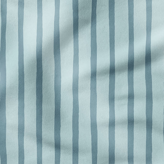 0.5m BIO French Terry Streifen dusty blue *VORBESTELLUNG - Lieferzeit 4-6 Wochen*