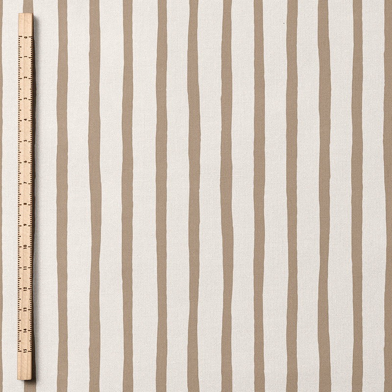 0.5m BIO French Terry Streifen natur-taupe *VORBESTELLUNG - Lieferzeit 4-6 Wochen*