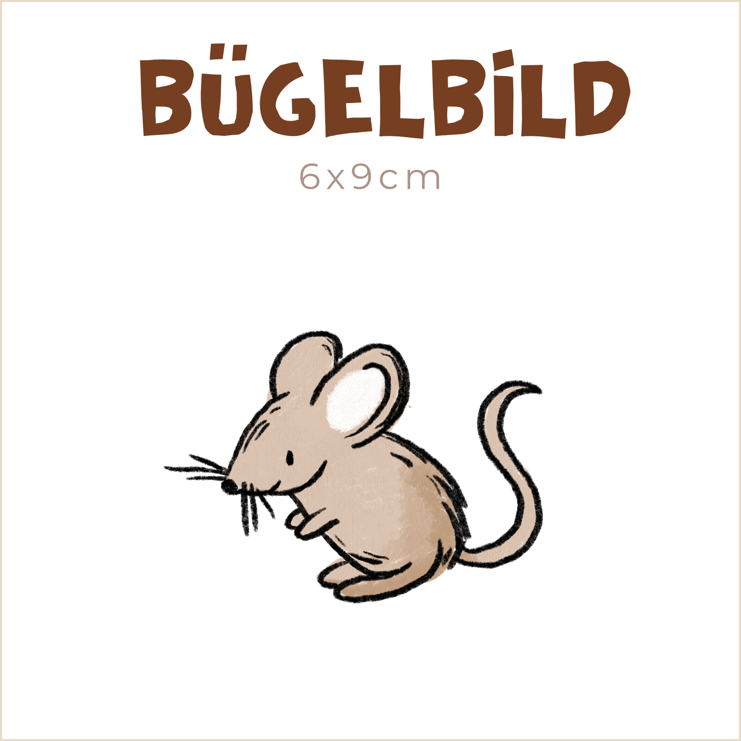 Bügelbild Summer Cats: Mini-Maus | 6x9cm