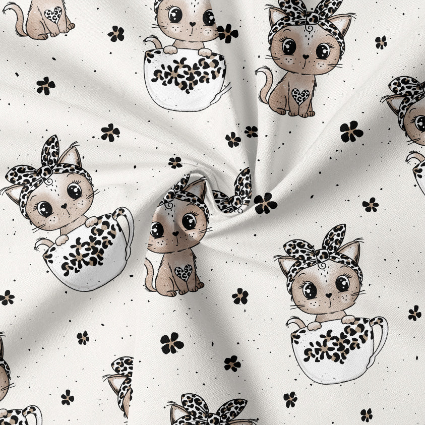 0.5m BIO French Terry Tassen-Kitty Leo