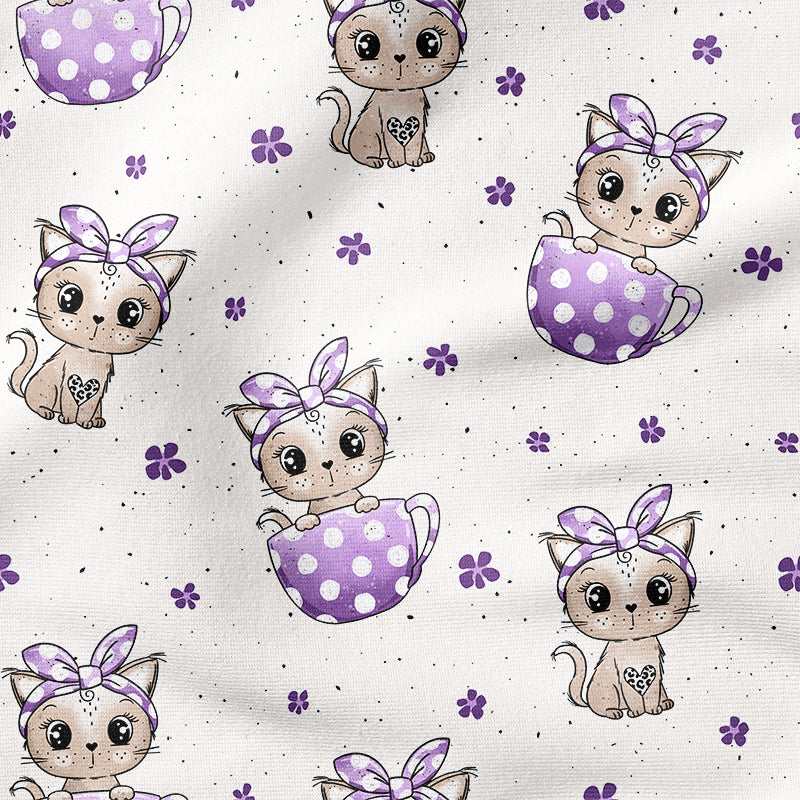 0.5m BIO French Terry Tassen-Kitty lila *COMING SOON*