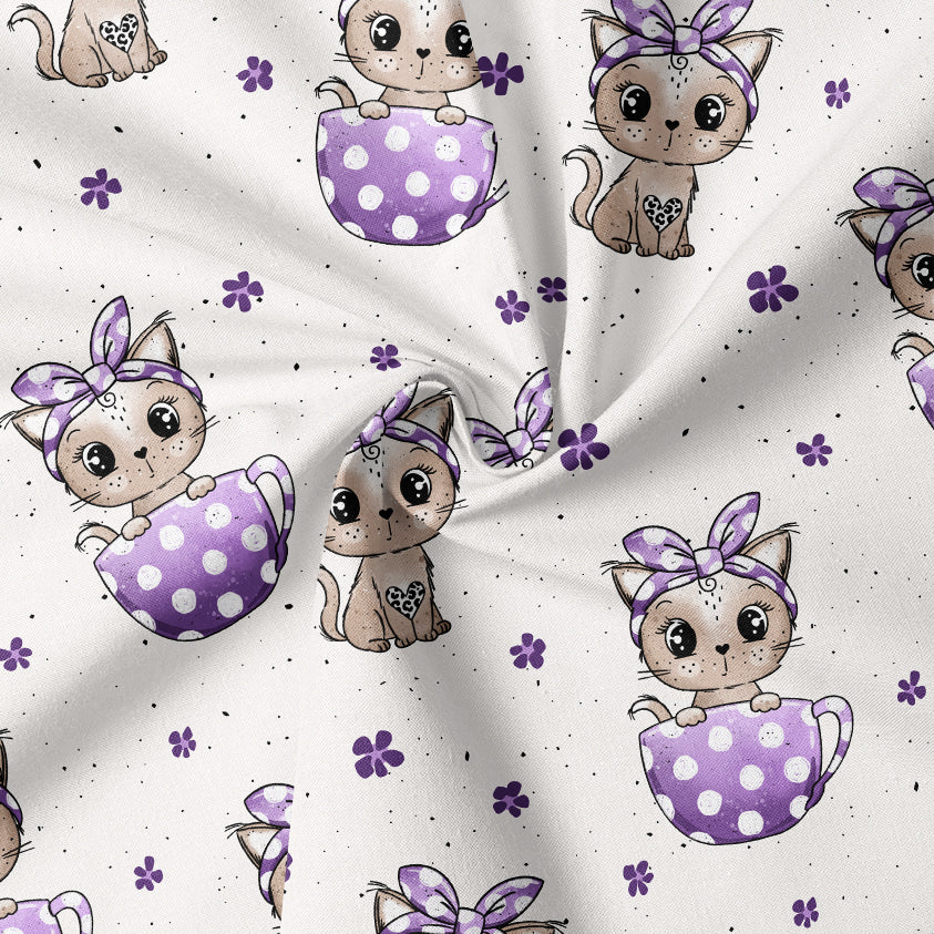 0.5m BIO French Terry Tassen-Kitty lila *COMING SOON*