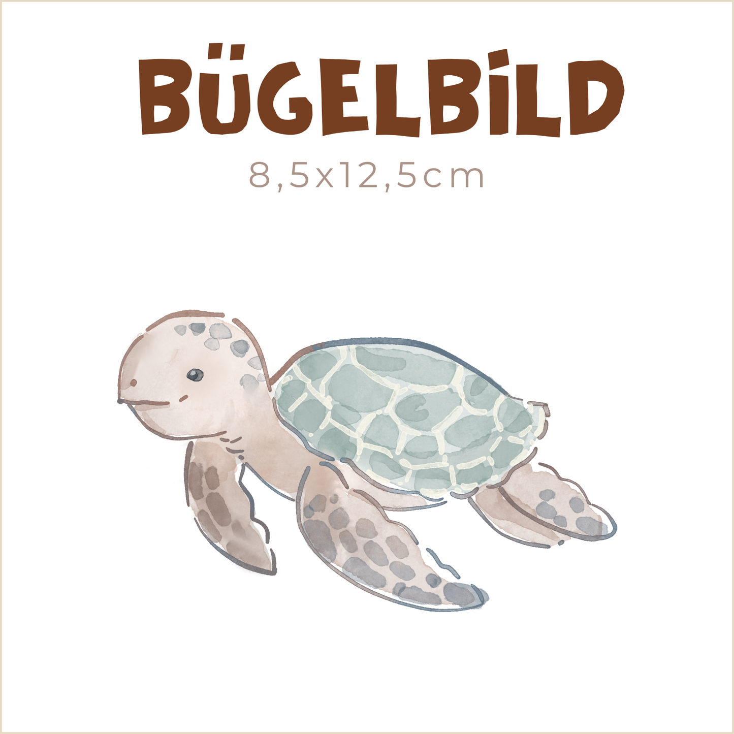Bügelbild Turtle Friends | 8,5x12,5cm