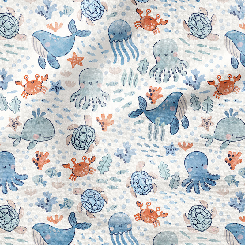 0.5m BIO French Terry Unterwasserwelt