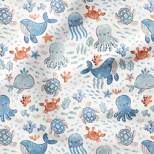 0.5m BIO French Terry Unterwasserwelt