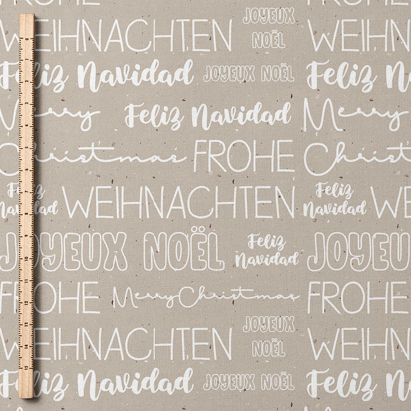 0.5m Biojersey Weihnachten beige