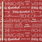 0.5m Biojersey Weihnachten rot