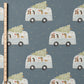 0.5m BIO French Terry Weihnachtsbus
