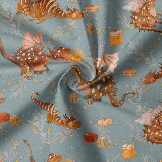 0.5m Biojersey Weihnachtsdrache