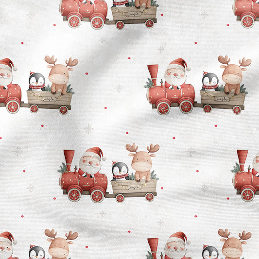 0.5m BIO French Terry Weihnachtsexpress *VORBESTELLUNG - Lieferzeit 4-6 Wochen*