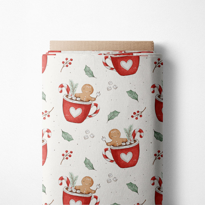 0.5m BIO French Terry Weihnachtstasse *STOFFÜBERSICHT*