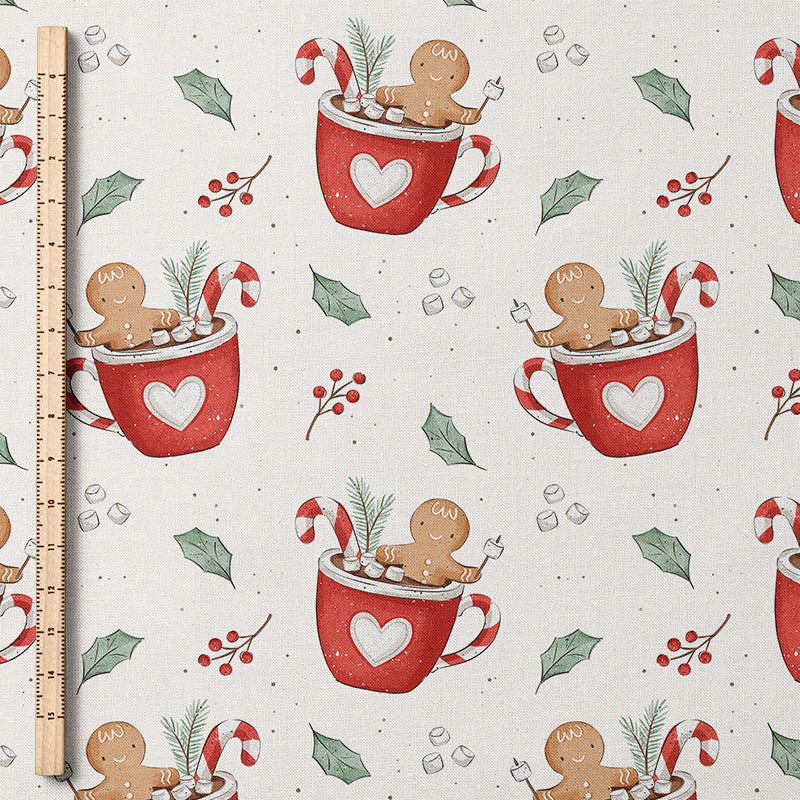 0.5m BIO French Terry Weihnachtstasse *STOFFÜBERSICHT*