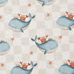 0.5m Baumwolle Whale and Crab *VORBESTELLUNG: Lieferzeit 4-6 Wochen*