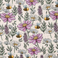 0.5m Baumwolle Wiese violett