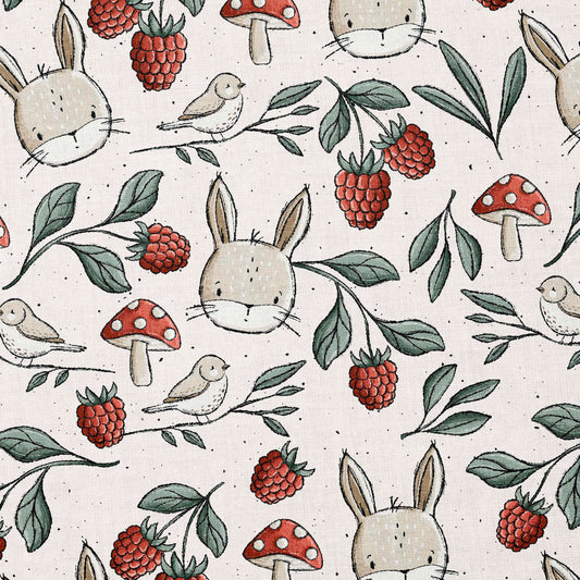 0.5m Baumwolle Wiesentag cream
