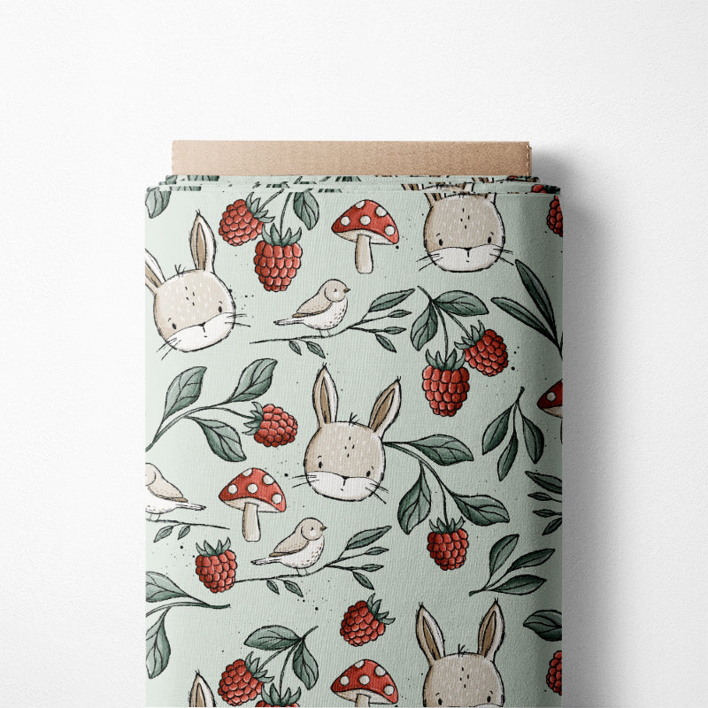 0.5m BIO French Terry Wiesentag grün